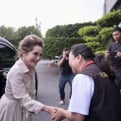 日裔印尼前第一夫人黛薇·蘇卡諾率團訪花 捐款1000萬日圓 助0403地震賑災