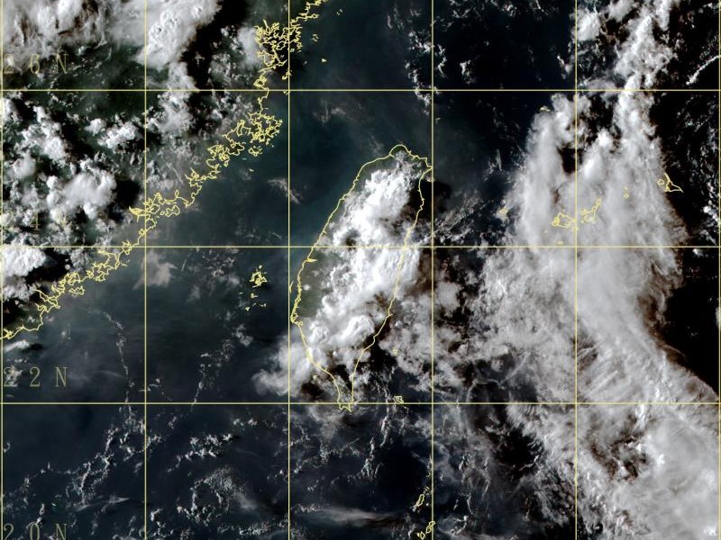 大雨特報! 東半部、各地山區  有局部大雨發生機率