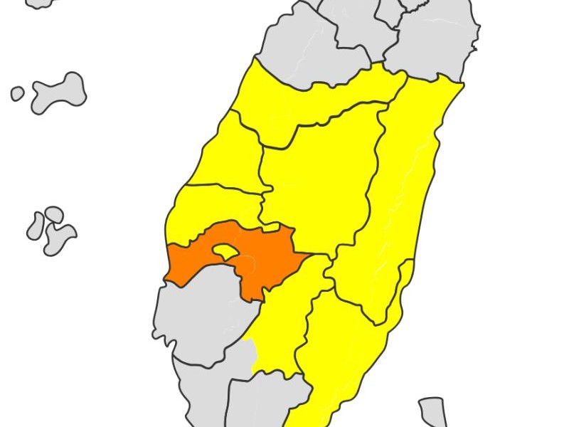 豪雨特報! 花蓮、臺東地區 有局部大雨發生機率