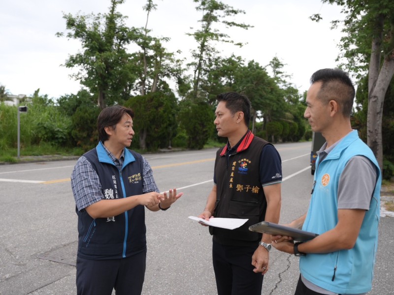 北興路道路改善工程獲核定 魏嘉賢會勘督促加速辦理