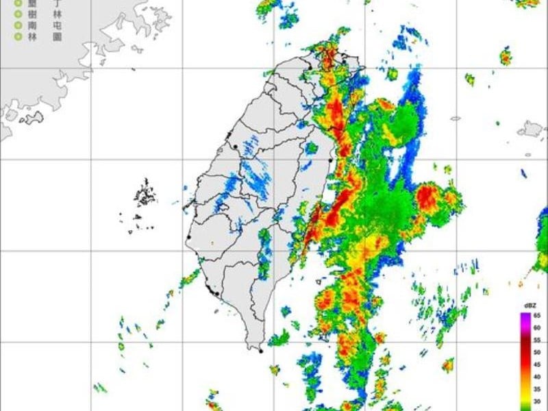 大雨特報! 受颱風外圍影響 東半部有局部大雨發生機率