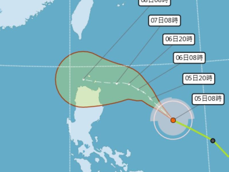 銀杏變中颱了! 預估11/8~10 最接近台 外圍環流恐影響「東半部、恆春」