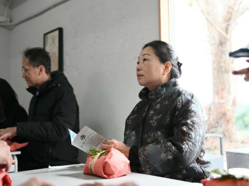 徐榛蔚第二站參訪福岡八女市中央大茶園