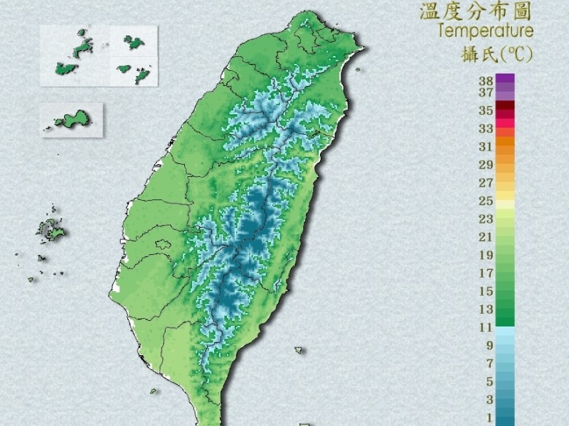 強烈大陸冷氣團來襲,中央氣象署發布低溫特報,提醒民眾注意寒冷天氣