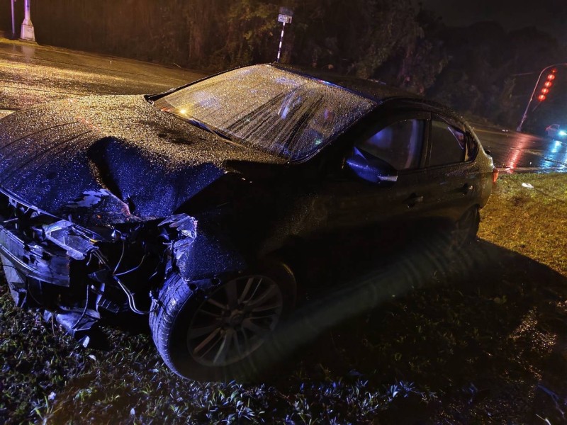 男子駕車自撞後逃逸　吉安警火速偵辦依法送辦