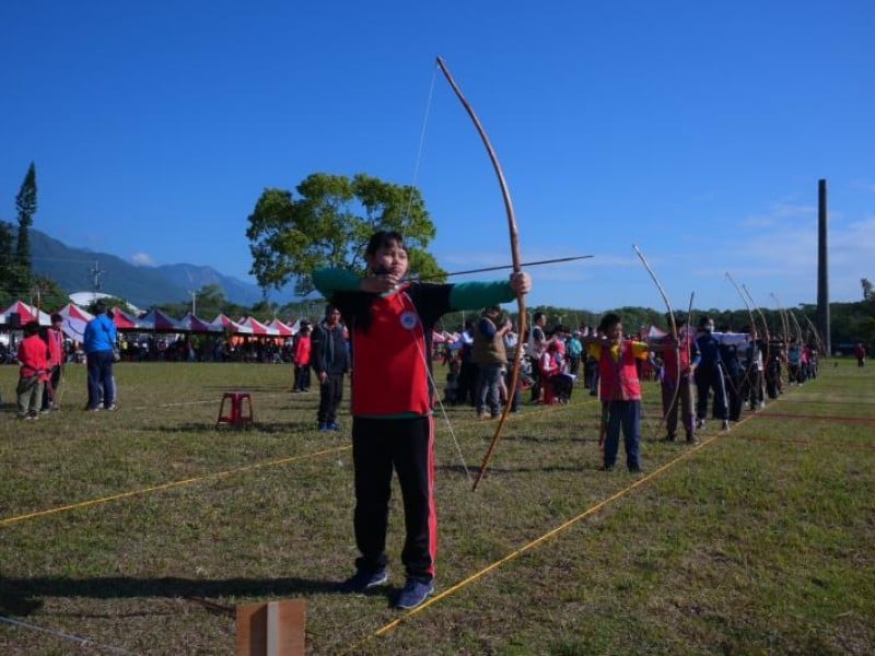 花蓮市長盃原住民射箭暨槌球昨開賽