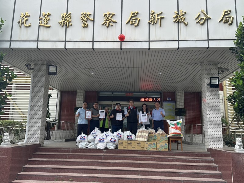 彰化中央聖道院愛心捐贈 新城警分局協助物資轉介暖人心