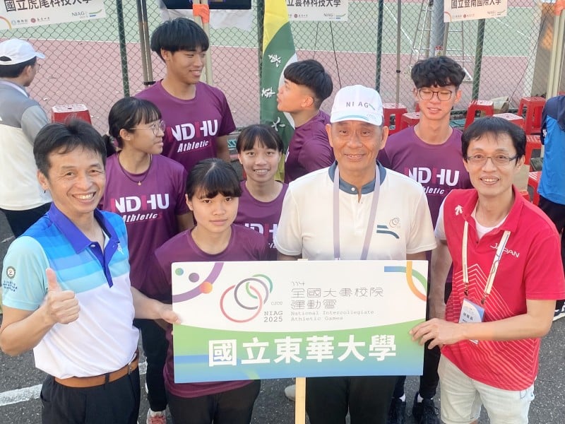 東華大學運動代表隊勇奪佳績 徐輝明校長親自率隊參加全國大專校院運動會