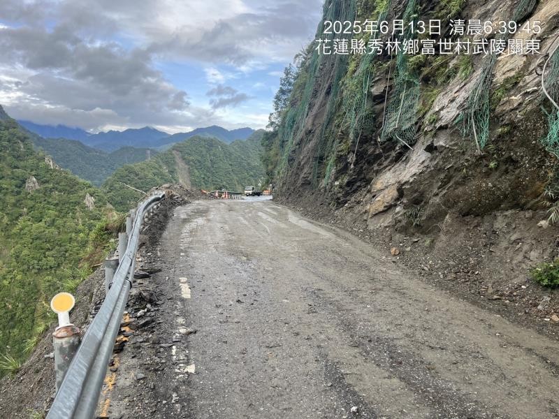 中橫豁然亭路段已搶通