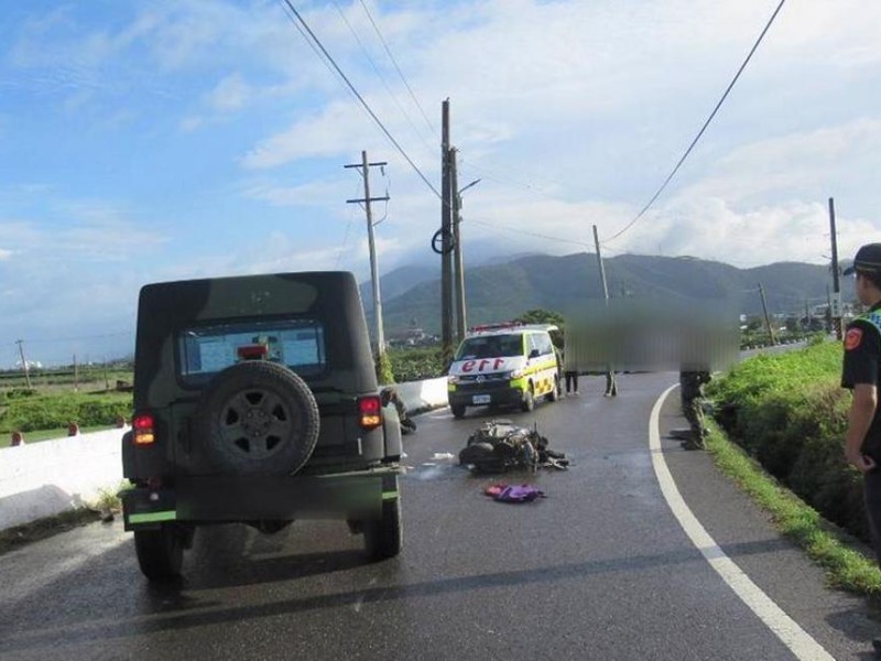 女騎士對撞軍車傷重亡 花防部下士稱有閃避仍釀憾事