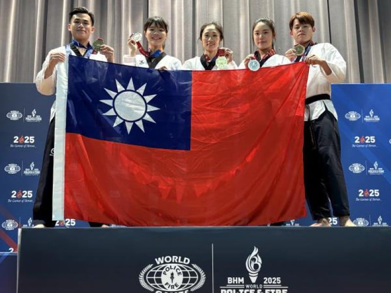 花警簡嘉慶在世界警消運動會勇奪1銀3銅
