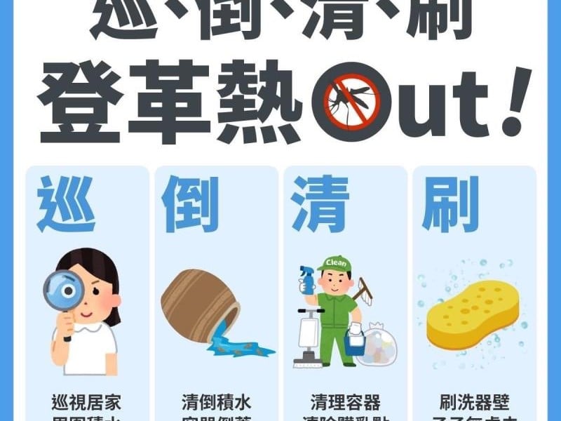 颱風過後 要小心登革熱