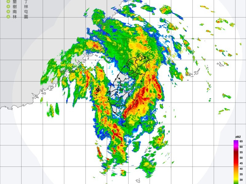 花東今成豪大雨熱區