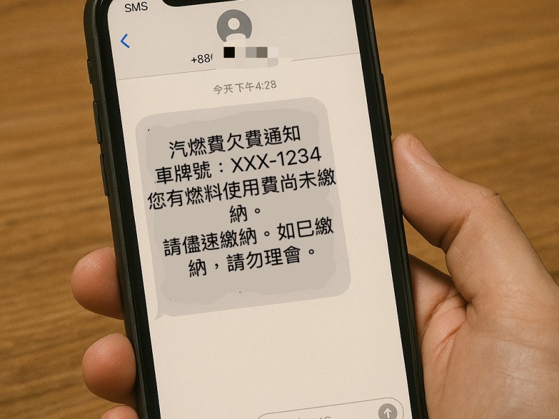 係金ㄟ~~汽燃費簡訊通知欠費，催繳不繳納會被罰喔~~