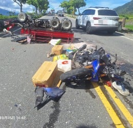 林男無照駕駛農用搬運車 撞上孫姓機車騎士 雙方重傷轉花慈救治