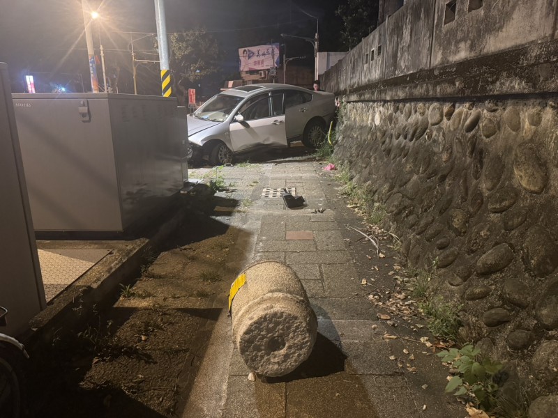 清晨自撞意圖躲藏逃逸 花警緝獲肇事者依法送辦