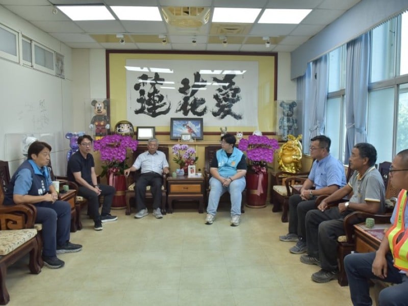 魏嘉彥感謝重機械及營造業者支援光復救災