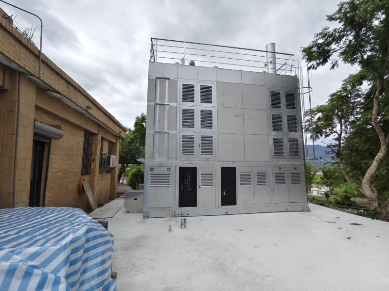 玉里鎮松浦火化場 空污設備架設完成