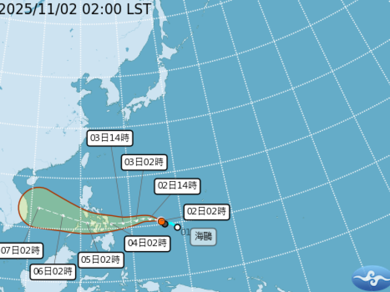 輕颱「海鷗」昨晚生成 ! 預估西行通過菲 無害繞過台