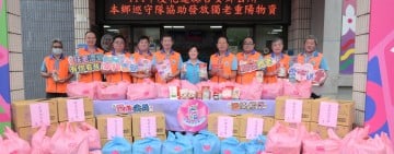 吉安鄉超人巡守隊專送獨老物資 游淑貞感謝隊員攜手打造守護網