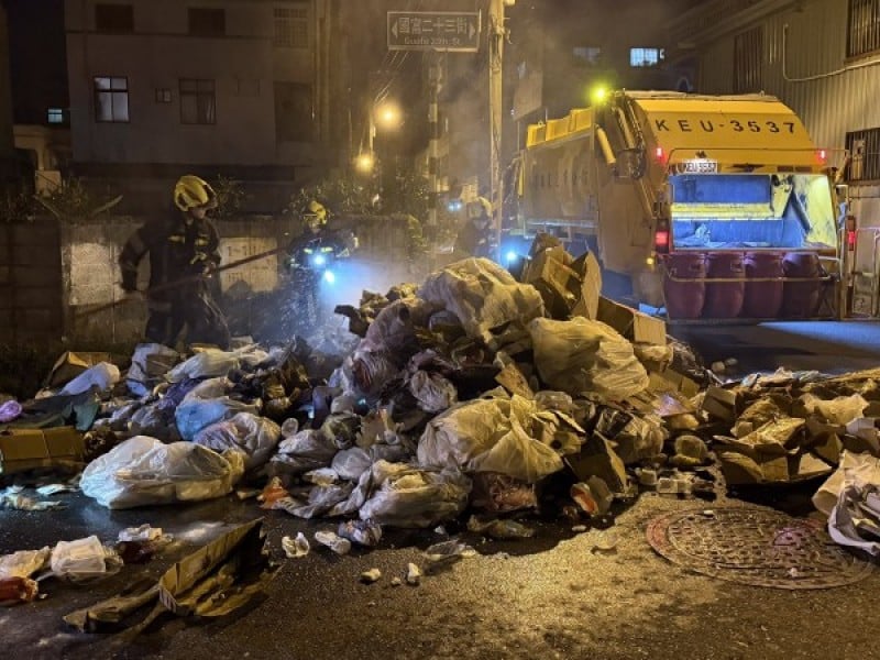 花蓮縣今年已發生11起垃圾場及回收場火警