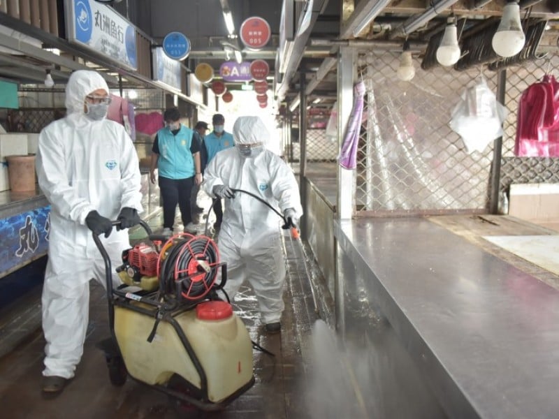 豬肉準備重新開賣 花蓮市各市場全面清消