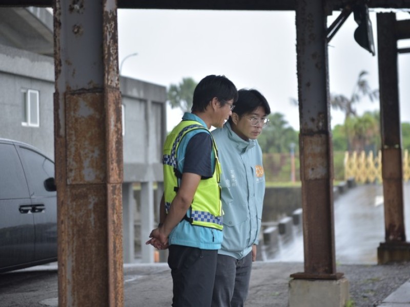 防範「鳳凰」致災 魏嘉彥視察抽水站