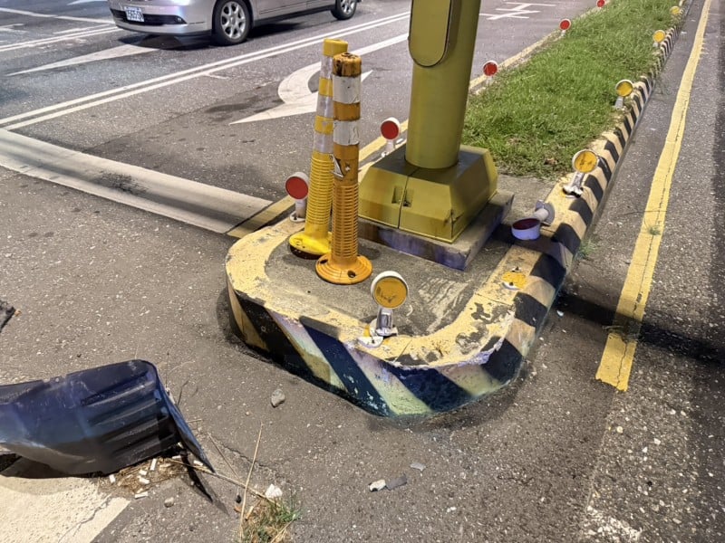 行經行人庇護島務必減速 花警籲切勿輕忽