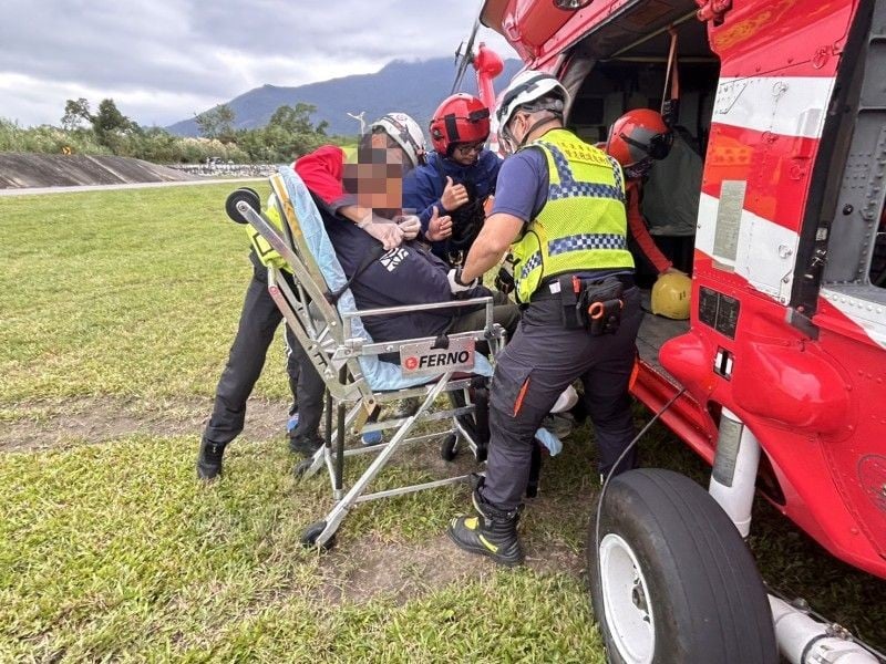 男山友畢祿山跌倒骨折 黑鷹馳援救出