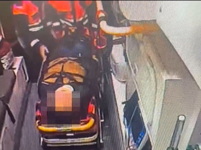 女騎士騎機車木瓜溪橋自摔受傷送醫