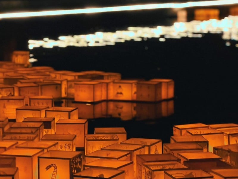 鯉魚潭水燈製作旅遊體驗昨登場 