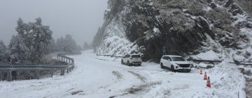 台14甲線高海拔路段有路面結冰機率，於今(27)日16時實施道路預警性封閉