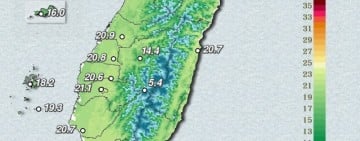 冷氣團減弱 白天氣溫回升日夜溫差大