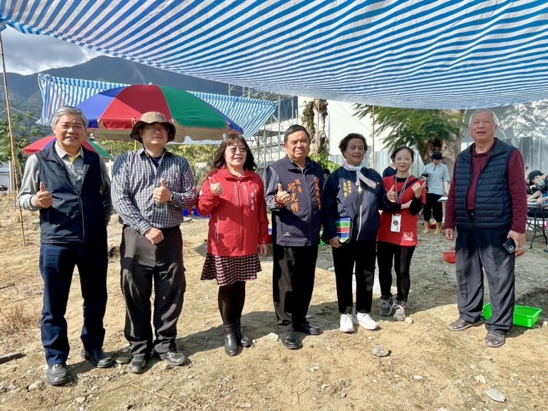 邱光明為北埔遺址打氣　期盼文化與建設攜手前行