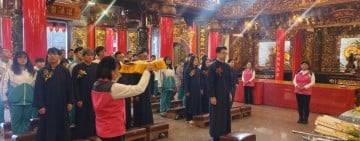 遵循古禮祈願 ! 玉里高中攜手協天宮 為高三學子學測祈福  