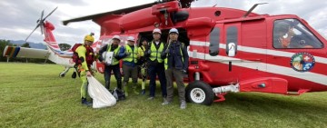 馬太鞍溪堰塞湖水位計成功回收新設並持續降挖作業