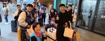 《讀萬卷書 行萬里路》游淑貞夜赴車站送行　祝福宜昌國中北海道國際交流團平安啟程