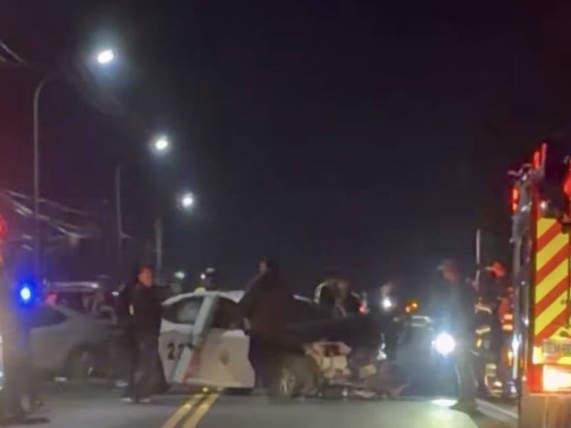 台東驚傳搶警車事件 犯嫌逃至東成橋撞上民車始停下