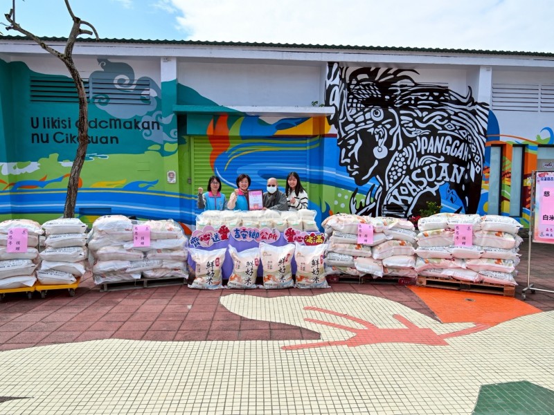 游淑貞感謝慈恩寺年節救助不停歇 捐5千斤白米挹注弱勢家戶救助