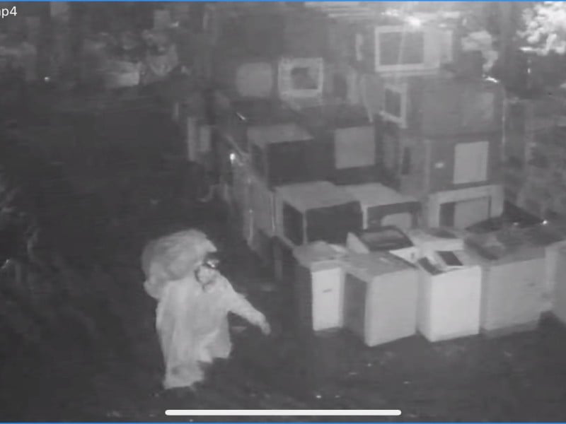 吉安東昌村某回收場兩天三度遭竊　竊賊報案後仍再犯警方追查中