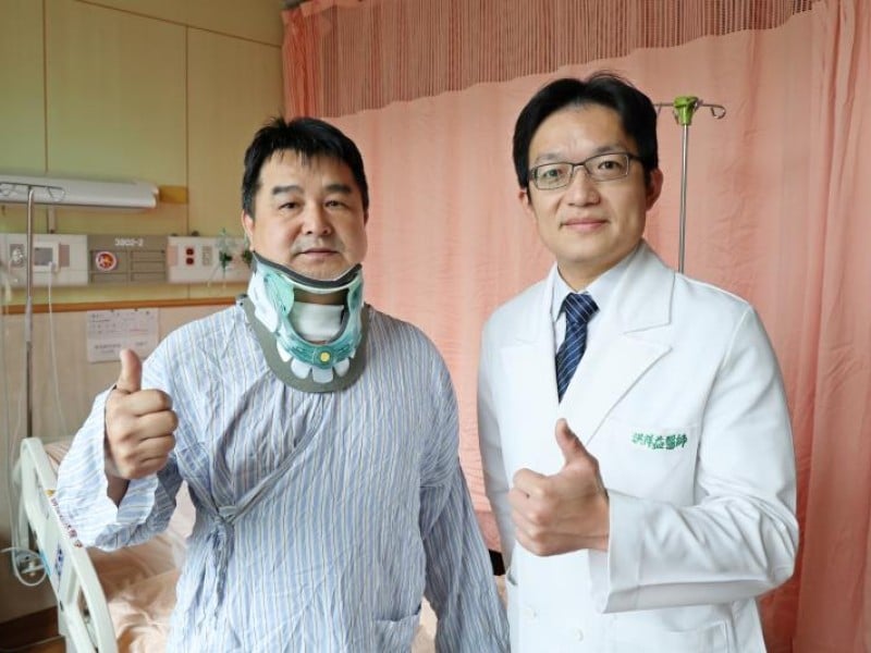 頸椎骨化壓迫脊髓險癱瘓　花蓮慈院微創手術助患者重拾行動力