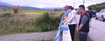  強化排水防洪機能 ! 徐榛蔚視察玉里鎮「觀音排水、杜風排水」工程 預計今年4月底完工