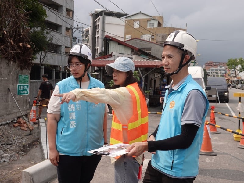 花蓮市進豐街與明心街口人行道整建