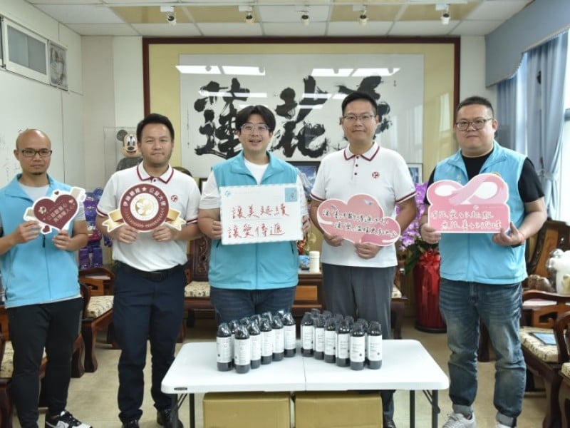 桃園善心企業捐助企業洗沐產品予花蓮市實物銀行