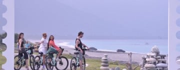 夏威夷郡長訪問花蓮 體驗七星潭疊石