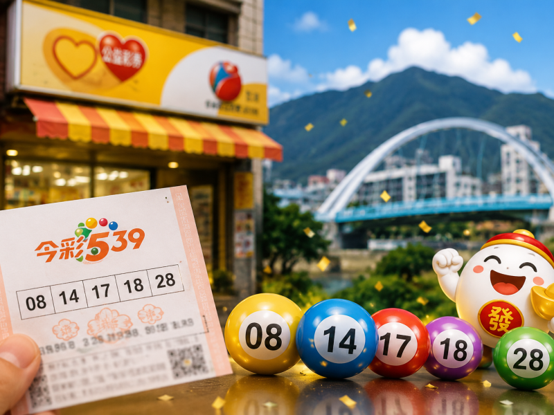 花蓮吉安開出今彩539頭獎！「一夜致富彩券行」幸運抱走800萬　威力彩28連槓下期衝9億