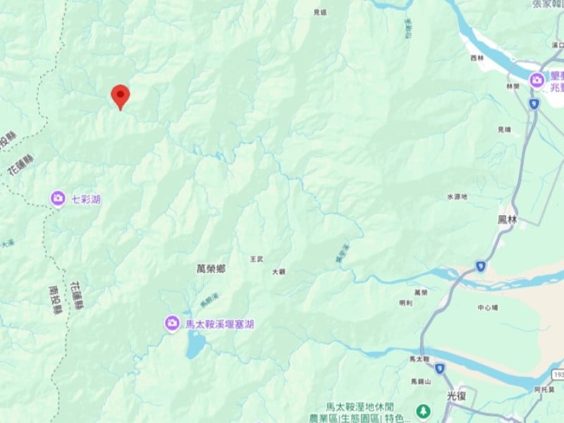 萬里溪新增一堰塞湖
