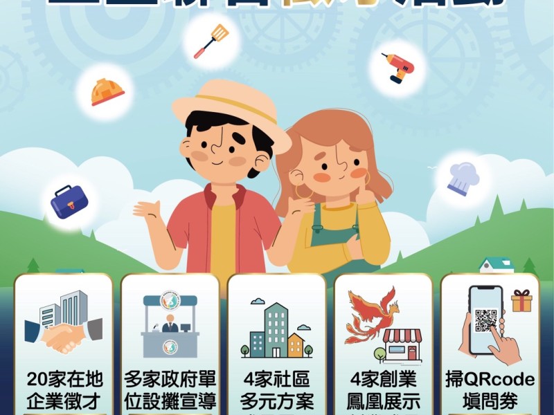 找工作免跑外地！「玉里聯合徵才」6/27登場 釋出153個在地職缺 職訓及創業資源一次掌握