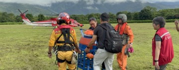 萬里溪堰塞湖水位計完成裝設
