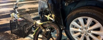 小客車左轉撞擊電輔車 77歲婦人骨折、頭部受創 重傷搶救不治